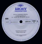 LP - Georg Friedrich Händel , Cappella Coloniensis , August Wenzinger - Concerti Grossi Op. 3