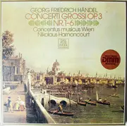 Double LP - Händel (Harnoncourt) - Concerti Grossi Op. 3 Nr. 1-6 - textured Hardcoverbox + booklet