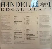 Double LP - Georg Friedrich Händel , Edgar Krapp - Suiten Für Cembalo - gatefold