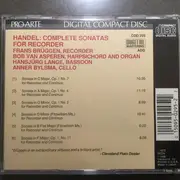 CD - Händel - Complete Sonatas For Recorder