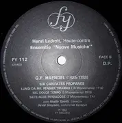 LP - Händel - Six Cantates Profanes - Gatefold