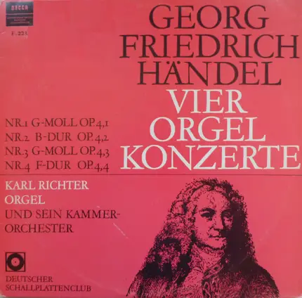 Händel - Vier Orgel Konzerte