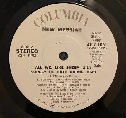 Georg Friedrich Händel Featuring The Revelation Philharmonic Orchestra And The One Experience Choir - New Messiah