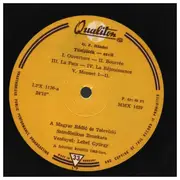 LP - Händel / Bach - Music For The Royal Fireworks / Suite No.3. In D Major