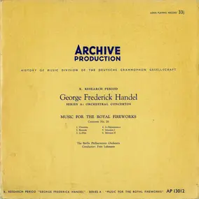 Georg Friedrich Händel - Music For The Royal Fireworks (Concerto No. 6)