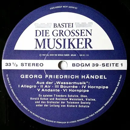 Händel - Georg Friedrich Händel, 1685-1759 · Band II