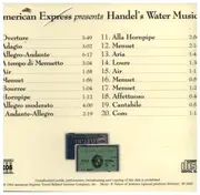 CD - Georg Friedrich Händel - Handel's Water Music - Presented by American Express - incl. Booklet