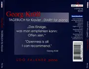 CD - Georg Kröll , Udo Falkner - Tagebuch Für Klavier . Diary For Piano