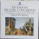 LP - Telemann - Quatre Concertos Pour Trompette, Flute, Hautbois, Alto - Gatefold
