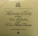 Double LP - Georg Philipp Telemann - Frans Brüggen , Concerto Amsterdam , Gustav Leonhardt - Musique De Table Partagée En Trois Productions - Gatefold
