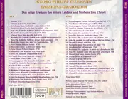 Double CD - Georg Philipp Telemann - Freiburger Vokalensemble , Barockorchester L'Arpa Festante - Passions-Oratorium