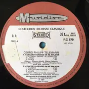LP - Telemann - Concerto Grosso En Ré Majeur Pour 3 Trompettes Et 2 Hautbois / Concerto Grosso En Ré Majeur Pour 2 Hautbois Et Trompette / Ouverture En Ut Majeur
