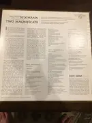 LP - Telemann - Two Magnificats. Kurt Redel - Mono