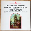 LP - Telemann - Quatre Sonates Pour Flute & Clavecin - Gatefold Sleeve
