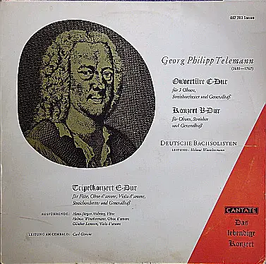 Georg Philipp Telemann , Deutsche Bachsolisten , Helmut Winschermann - Ouvertüre C - Dur, Konzert B- Dur, Tripelkonzert E - Dur