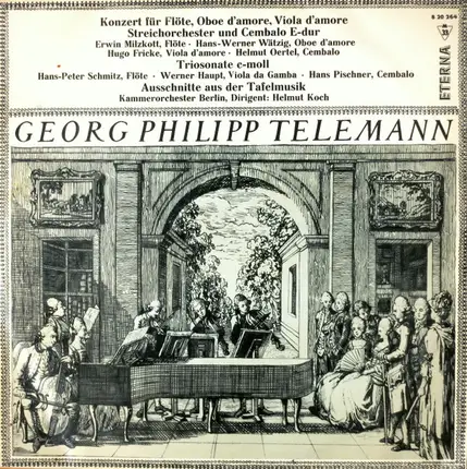 Telemann - Konzert Für Flöte, Oboe D'amore, Viola D'amore Und Streicher E-Dur a.o.