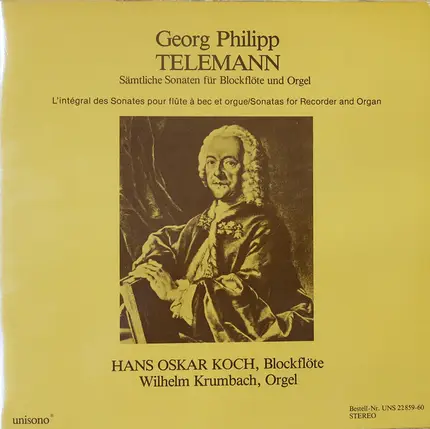 Telemann - Sämtliche Sonaten Für Blockflöte Und Orgel
