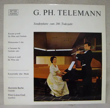 Telemann - Sonderplatte zum 200. Todesjahr