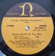 LP - Georg Philipp Telemann , Johann Sebastian Bach - Cantatas