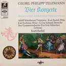 LP - Georg Philipp Telemann , Orchestre Pro Arte De Munich , Kurt Redel - Vier Konzerte für Flöte, Oboe, Streicher und Baso Continuo