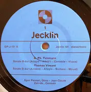 LP - Georg Philipp Telemann , Thomas Vincent , Georg Friedrich Händel , Giuseppe Sammartini , Egon Parol - Sonaten Für Oboe Und Cembalo