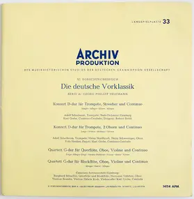 Georg Philipp Telemann - 2 Konzerte Für Trompete - 2 Quartette