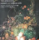 LP - Georg Philipp Telemann / Jacques Vandeville , William Christie - Sonates Et Trios En Solo - Gatefold