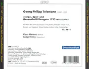 CD - Telemann - Singe-, Spiel- Und Generalbaß-Übungen 1733