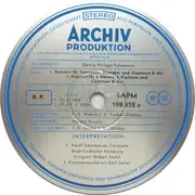 LP - Telemann - Konzert D-Dur - Konzert B-Dur - Konzert E-Moll - Quartett G-Dur