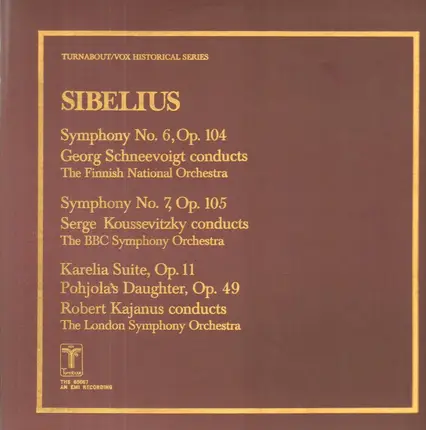 Georg Schneevoigt, Serge Koussevitzky, Robert Kojanus - Sibelius