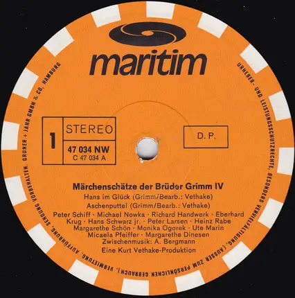 Gebrüder Grimm - Märchenschätze Der Brüder Grimm IV (Vier Kinder-Hörspiele)