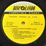 LP - Gelo Cordoba, Tobias Plicet, Leonidas Cajar a.o. - Ecos Del Panama De Ayer