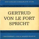 10'' - Gertrud Von Le Fort - Spricht - Gatefold