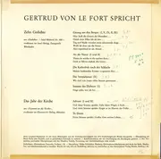 10'' - Gertrud Von Le Fort - Spricht - Gatefold