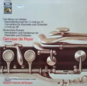 LP - Gervase de Peyer & de Burgos w/ New Philharmonia London - Klarinettenkonzert Nr. 1 F-Moll Op. 73 / Concertino Für Klarinette Und Orchester C-Moll Op. 26 / Introduktion Und Variationen Für Klarinette Und Orchester