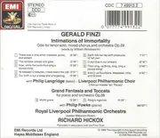 CD - Gerald Finzi - Intimations Of Immortality • Grand Fantasia And Toccata