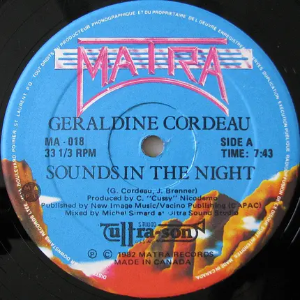 Geraldine Cordeau - Sounds in the Night