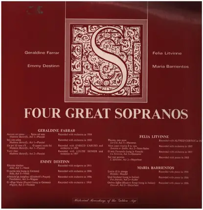 Geraldine Farrar / Emmy Destinn a.o. - Four Great Sopranos