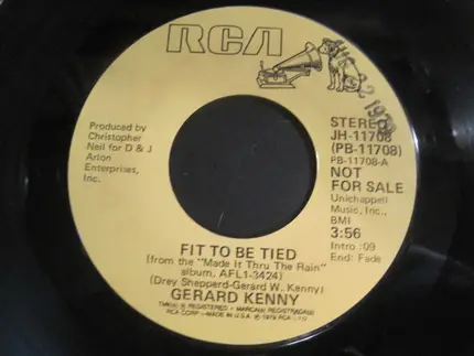 Gerard Kenny - Fit To Be Tied
