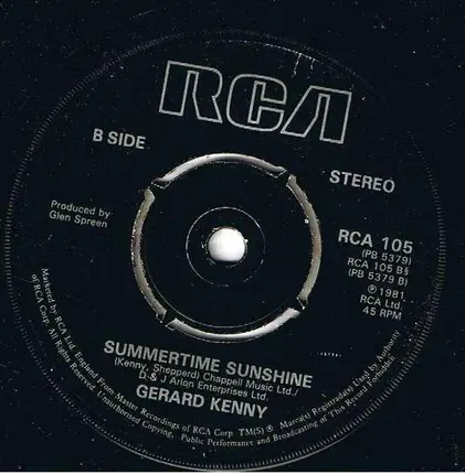 Gerard Kenny - Red Hot Radio