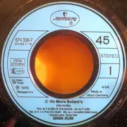 7inch Vinyl Single - Gerard Joling - No More Bolero's - Blue Labels