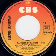 7inch Vinyl Single - Gérard Lenorman - La Belle Et La Bête