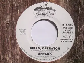 Gerard McMahon - Hello, Operator