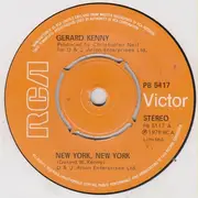 7'' - Gerard Kenny - New York, New York