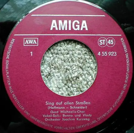 Gerd Michaelis-Chor - Sing Auf Allen Straßen / Wir Woll'n Dabei Sein