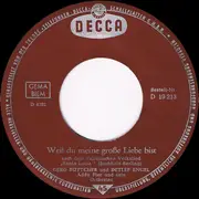 7inch Vinyl Single - Gerd Böttcher und Detlef Engel - Weil Du Meine Große Liebe Bist (Santa Lucia) / Heim, Heim Möcht' Ich Ziehen