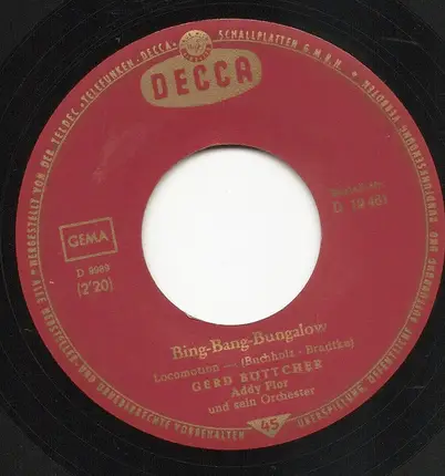 Gerd Böttcher - Bing-Bang-Bungalow / Blue Lady