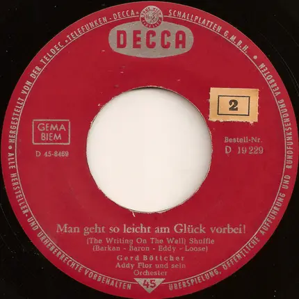 Gerd Böttcher - Man Geht So Leicht Am Glück Vorbei