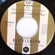 7inch Vinyl Single - Gerhart Hauptmann , Gisela Mattishent , Gert Westphal - Lyrik Von Gerhart Hauptmann
