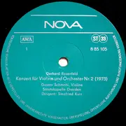 LP - Rosenfeld / Matthus - Konzert Für Violine Und Orchester Nr. 2 / Konzert Für Klavier Und Orchester